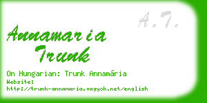 annamaria trunk business card