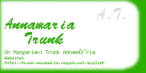 annamaria trunk business card